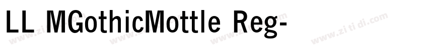 LL MGothicMottle Reg字体转换